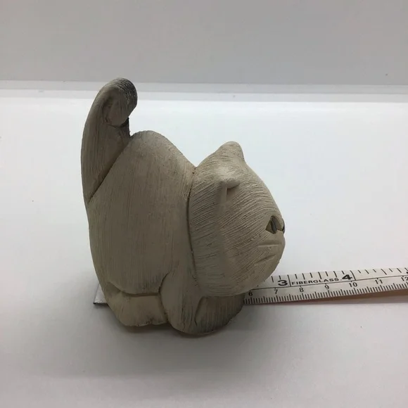 Vtg Artesania Rinconada Cat Kitten Feline Figurine Handmade Retired Uruguay - Picture 6 of 9